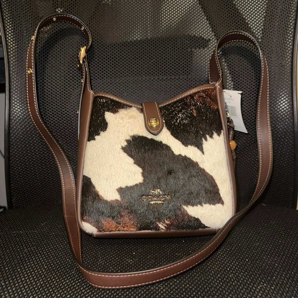 Coach Handbags - Coach mini Hadley crossbody with cow print